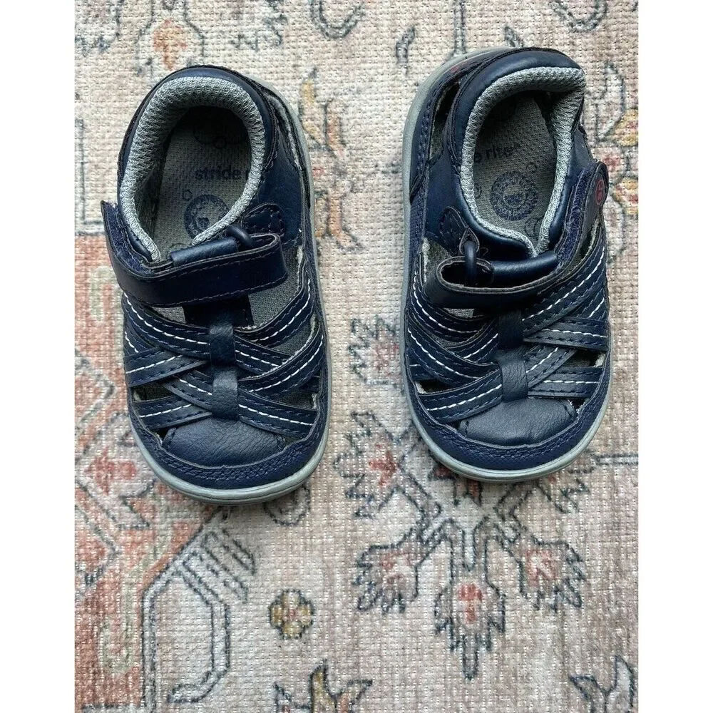 Stride Rite Size 4 Blue Sandals